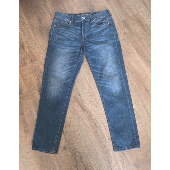 American Eagle Tomgirl Buttonfly Soft Stretch Jeans size 8 - Picture 1 of 10